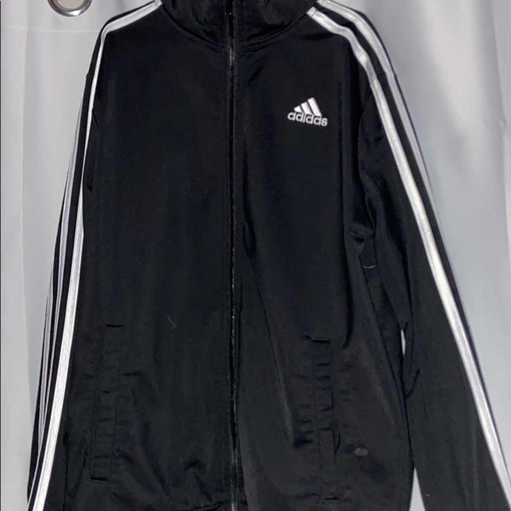 Black & White Adidas Jacket